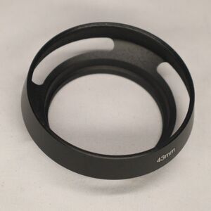 43mm Lens Hood, Standard Vented Matte Surface Hood